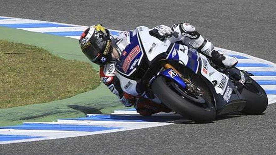 Jorge Lorenzo, en un  entrenamiento e esta pretemporada.