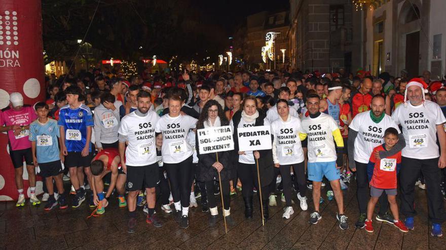 Salceda de Caselas corre su San Silvestre más reivindicativa exigiendo “pediatra xa”