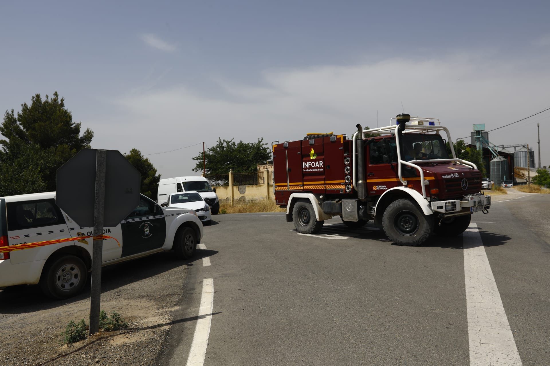 FOTOGALERÍA | Evolución del incendio forestal en Nonaspe