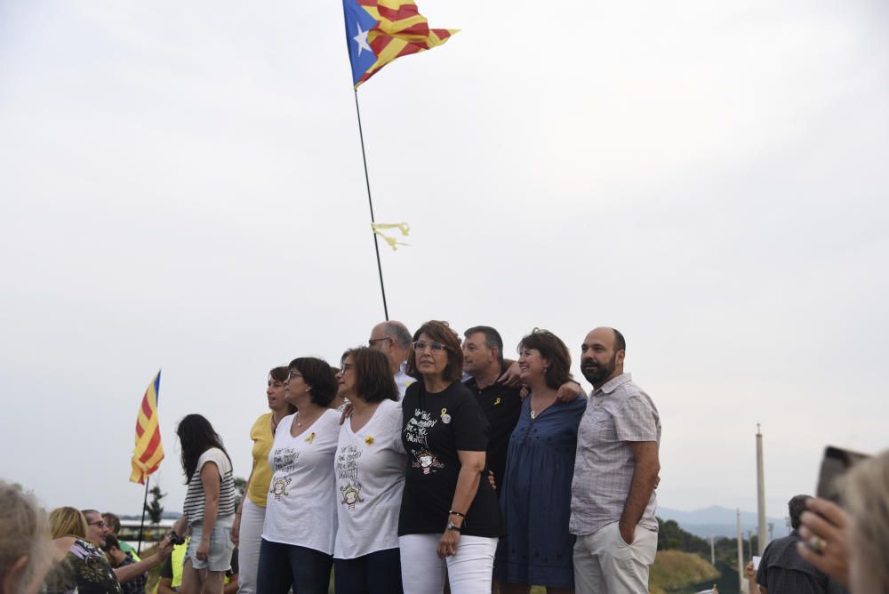 Concentració a Lledoners per l'alliberament dels independentistes presos