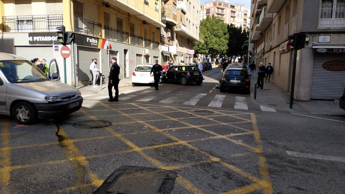 Accidente ocurrido en Reina Victoria, Elche