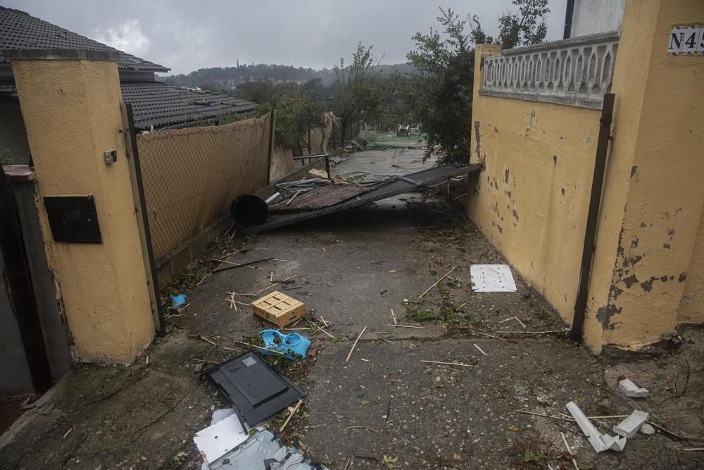 Destrosses a Riells i Viabrea per un tornado