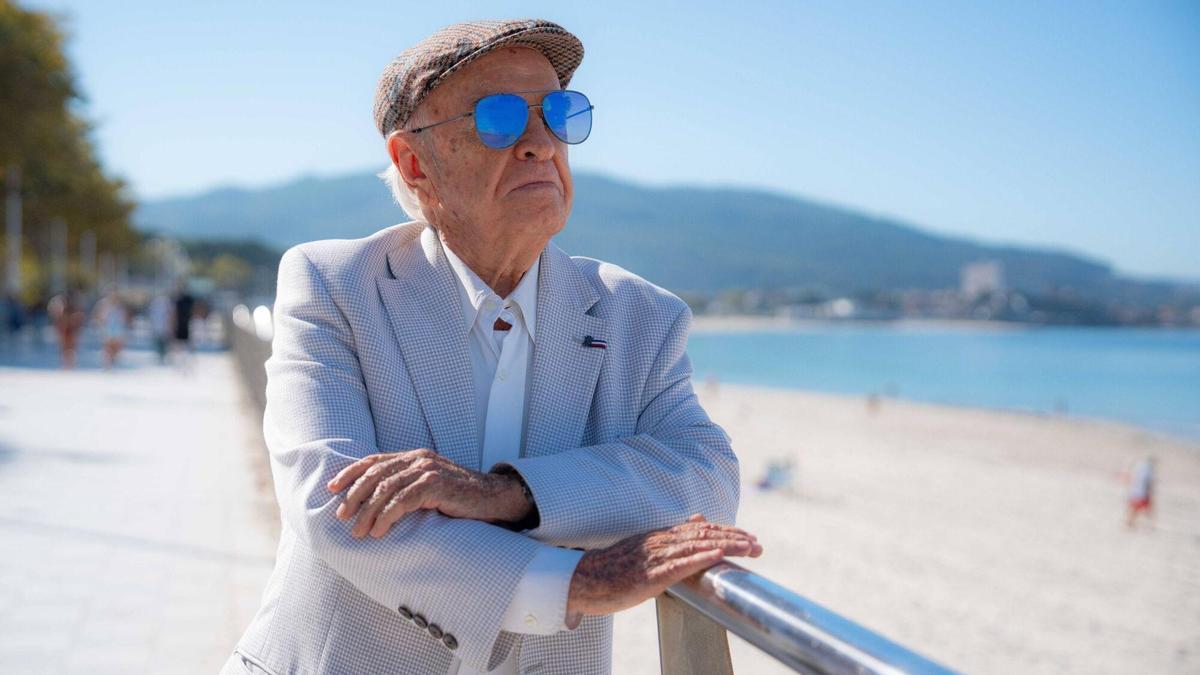 El cineasta Demetrio Bilbatúa, el pasado mes de septiembre, en Samil.