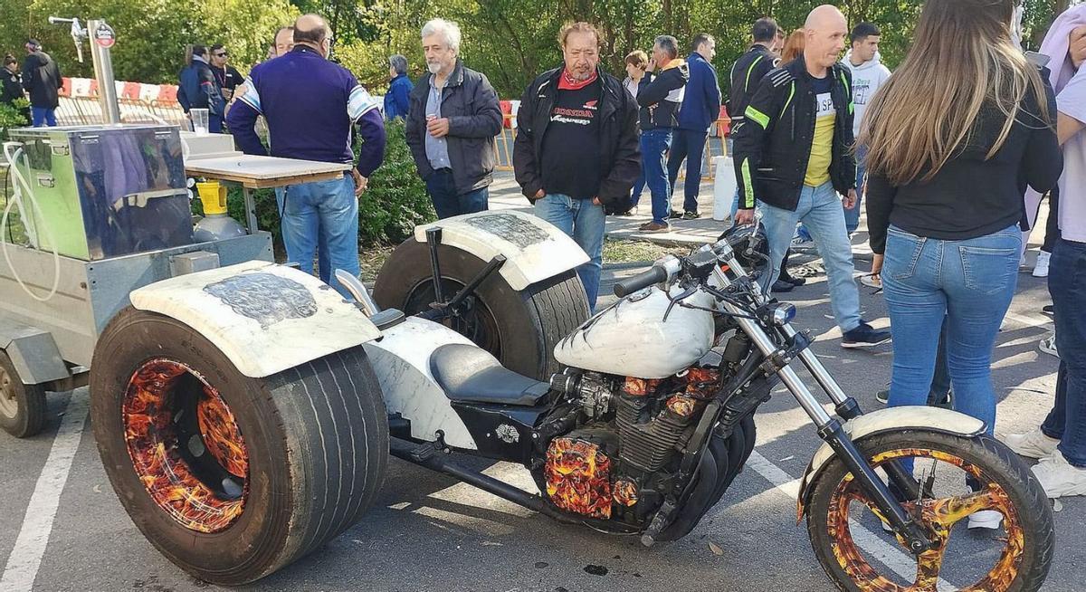 Triscooter en la concentración motera de Dena.