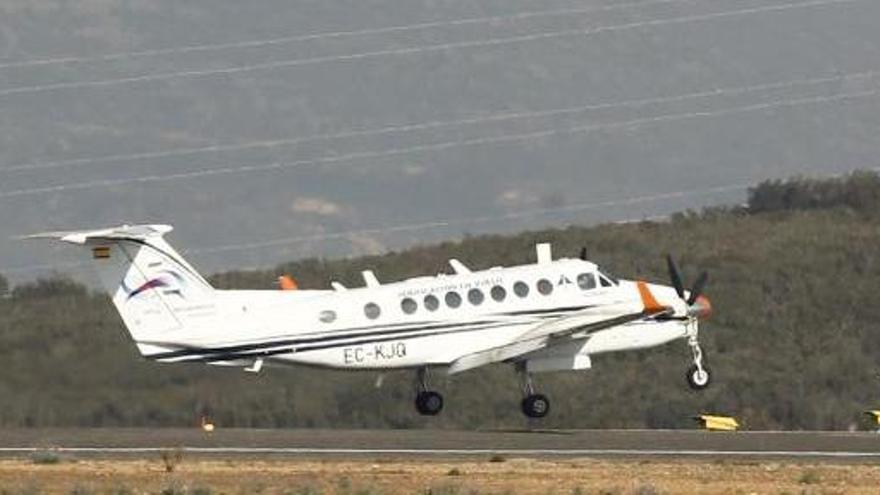 El aeropuerto de Castellón recibe a su primer avión