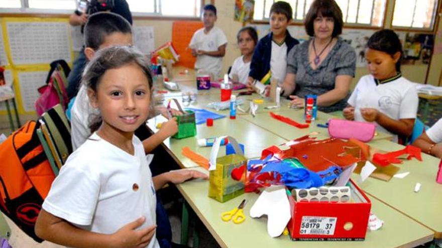 Escolares del centro Benito Pérez Galdós de Ingenio. i SANTI BLANCO