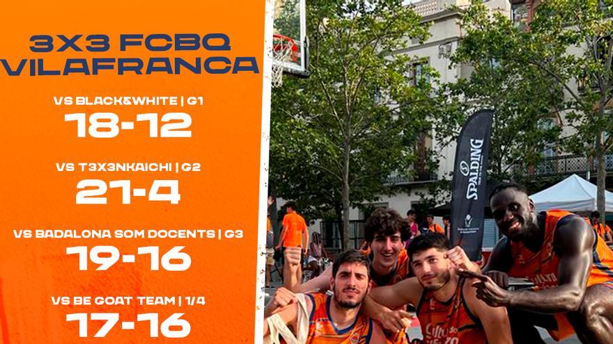 El Valencia Basket conquista el 3x3 de Vilafranca
