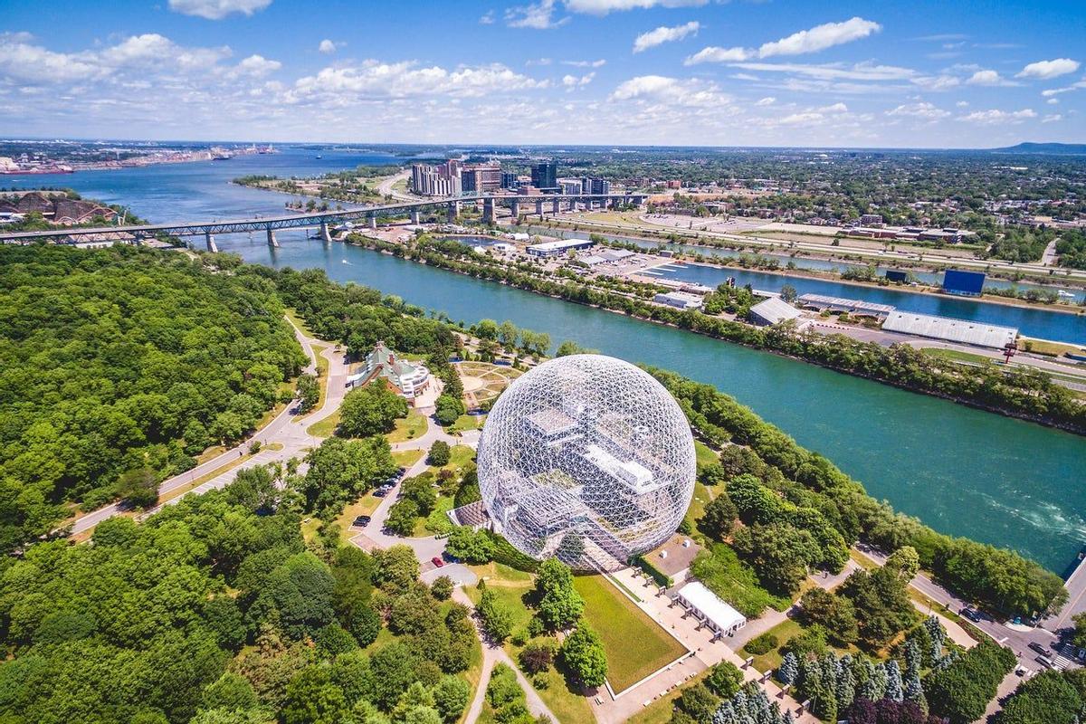 Vista aérea de Montreal, en Canadá