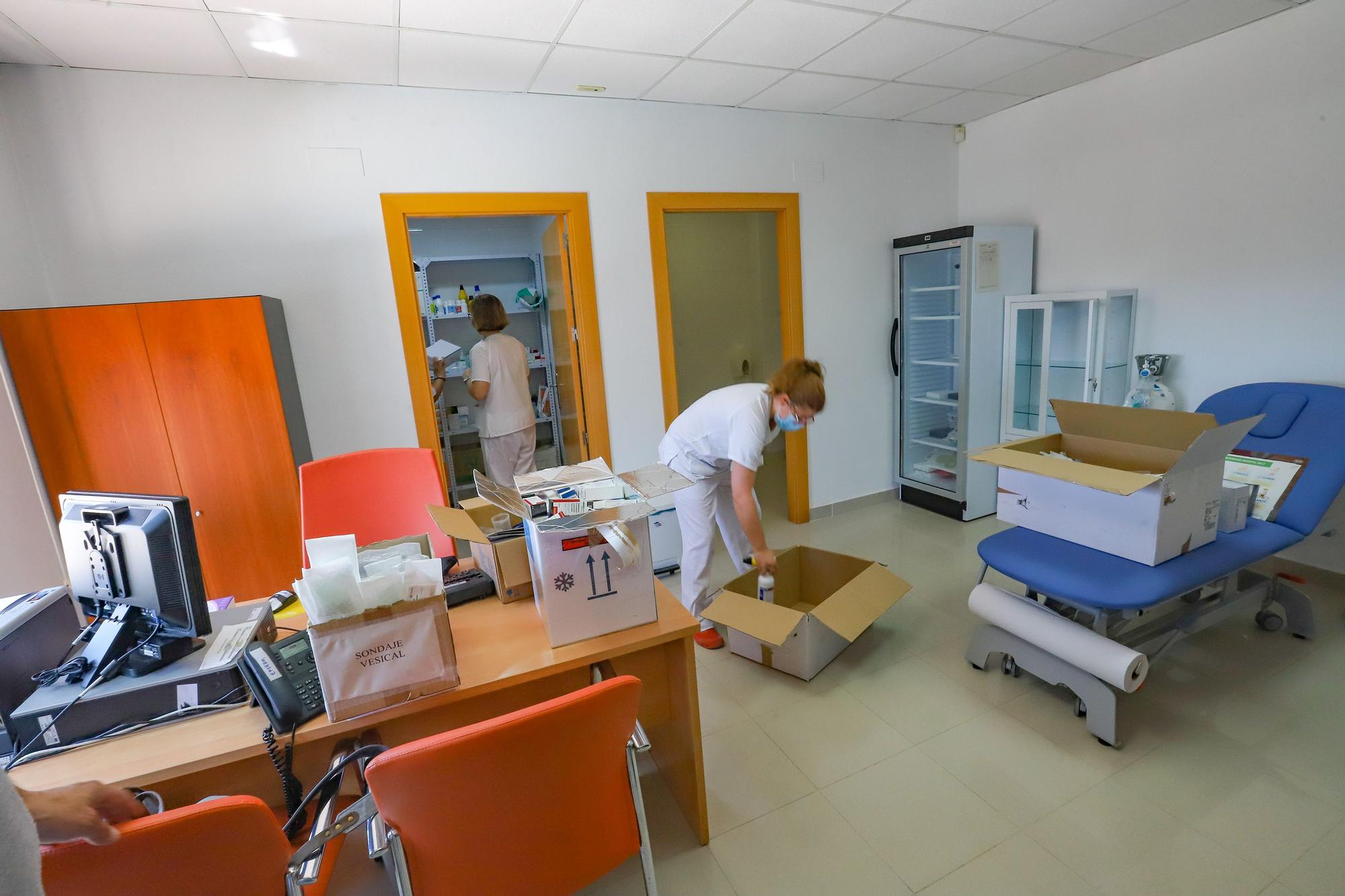 Sala de enfermería del nuevo consultorio médico de Daya Vieja