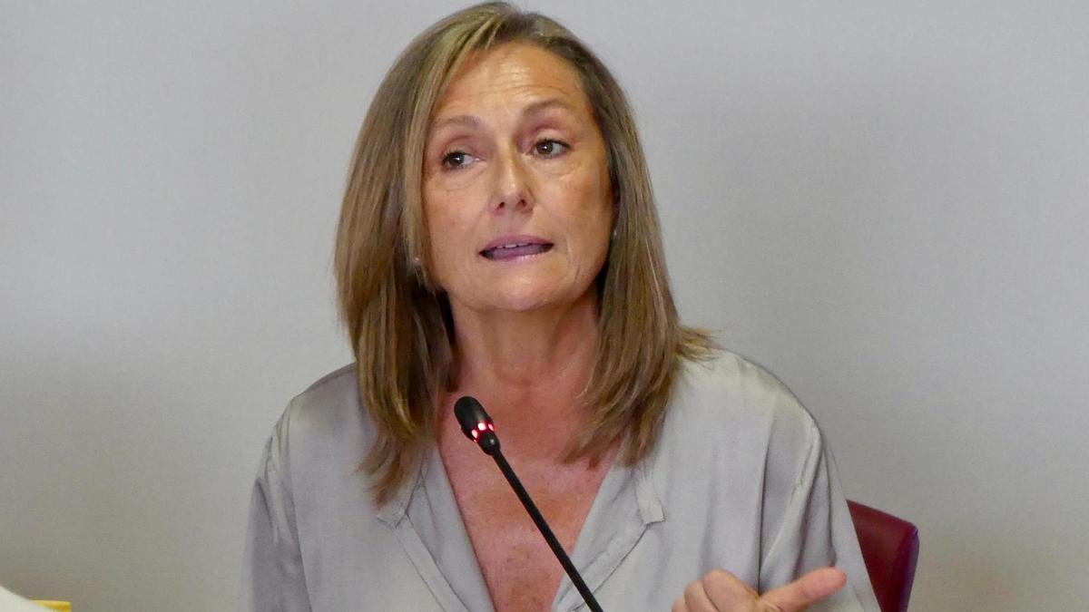 Luisa Sánchez, durante un pleno.