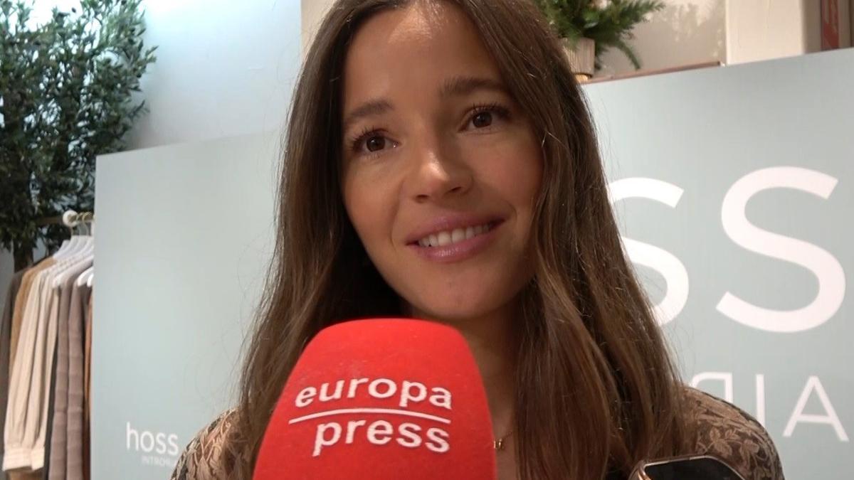 Malena Costa en la inauguración de la nueva tienda de Hoss Intropia en Vigo.