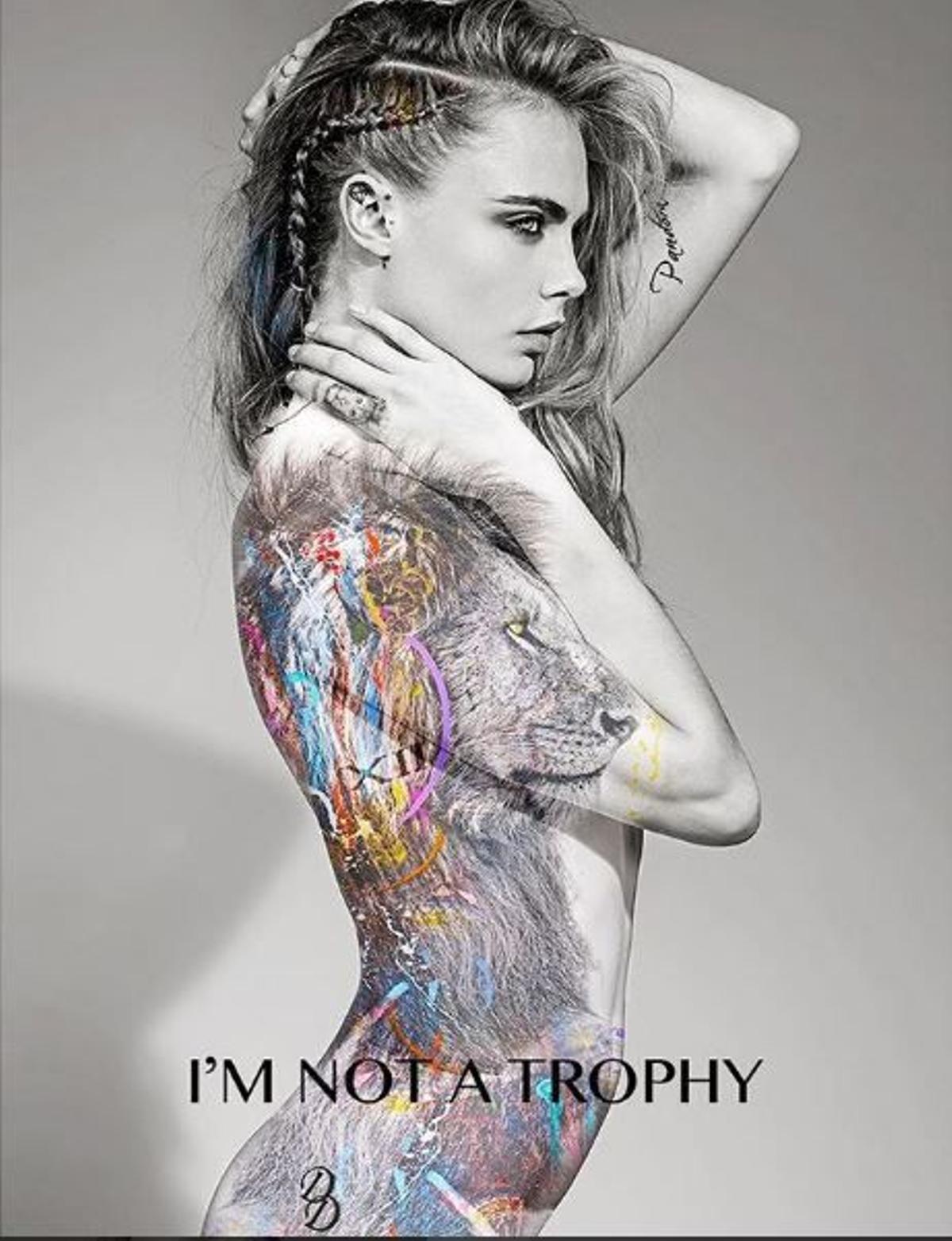 Cara Delevingne, Lion para 'I´m not a trophy'