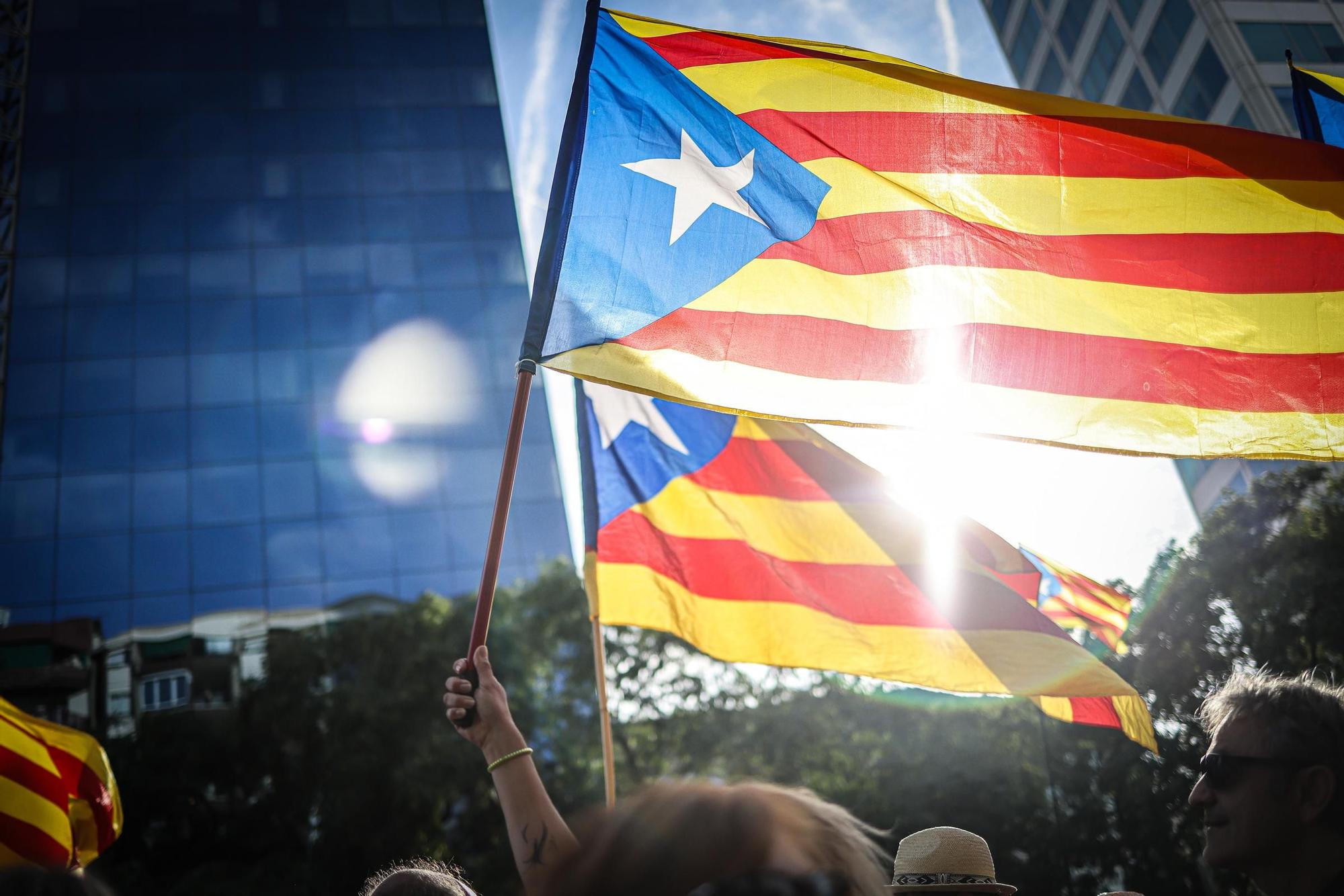 La manifestació de l'ANC per la Diada a Barcelona