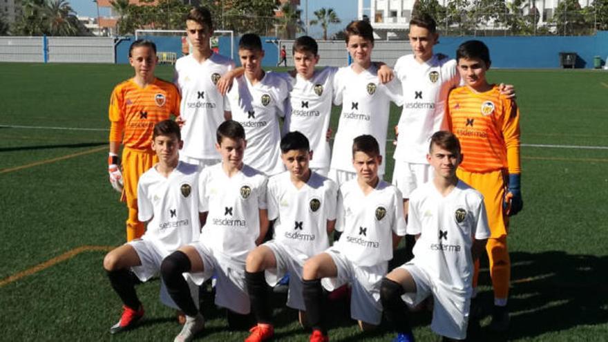 El equipo del Valencia CF en Arona.