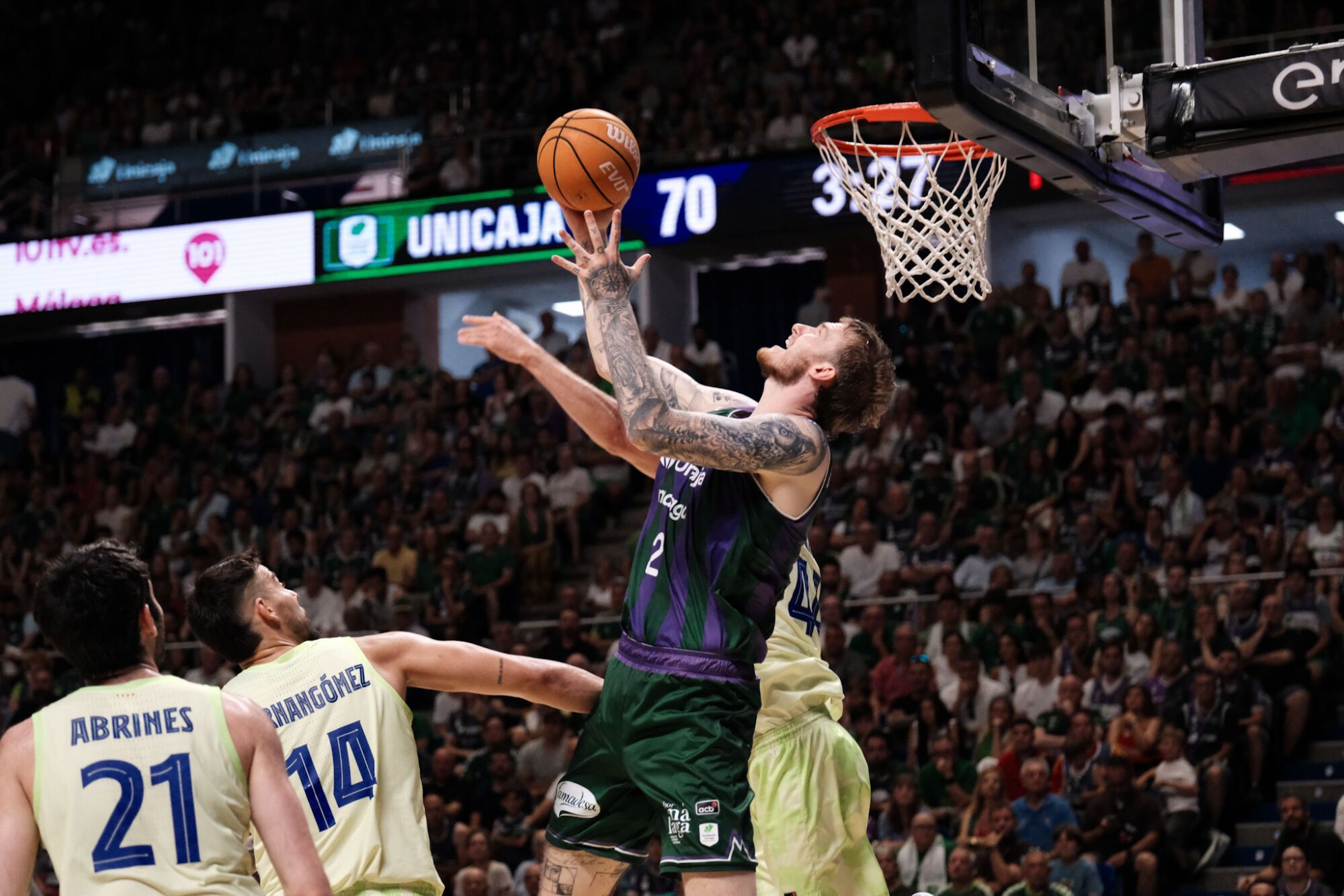 Tercer partido de los cuartos de final ACB I Unicaja - Málaga