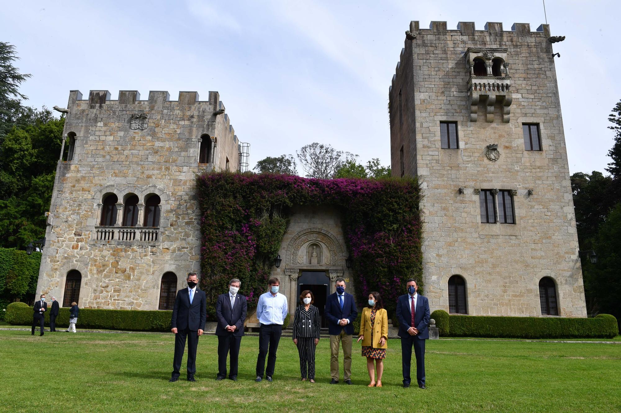 Acto oficial de la apertura de las jardines del pazo de Meirás