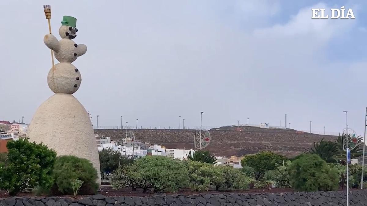 El Muñeco de Nieve de Santa Cruz de Tenerife, sin nariz