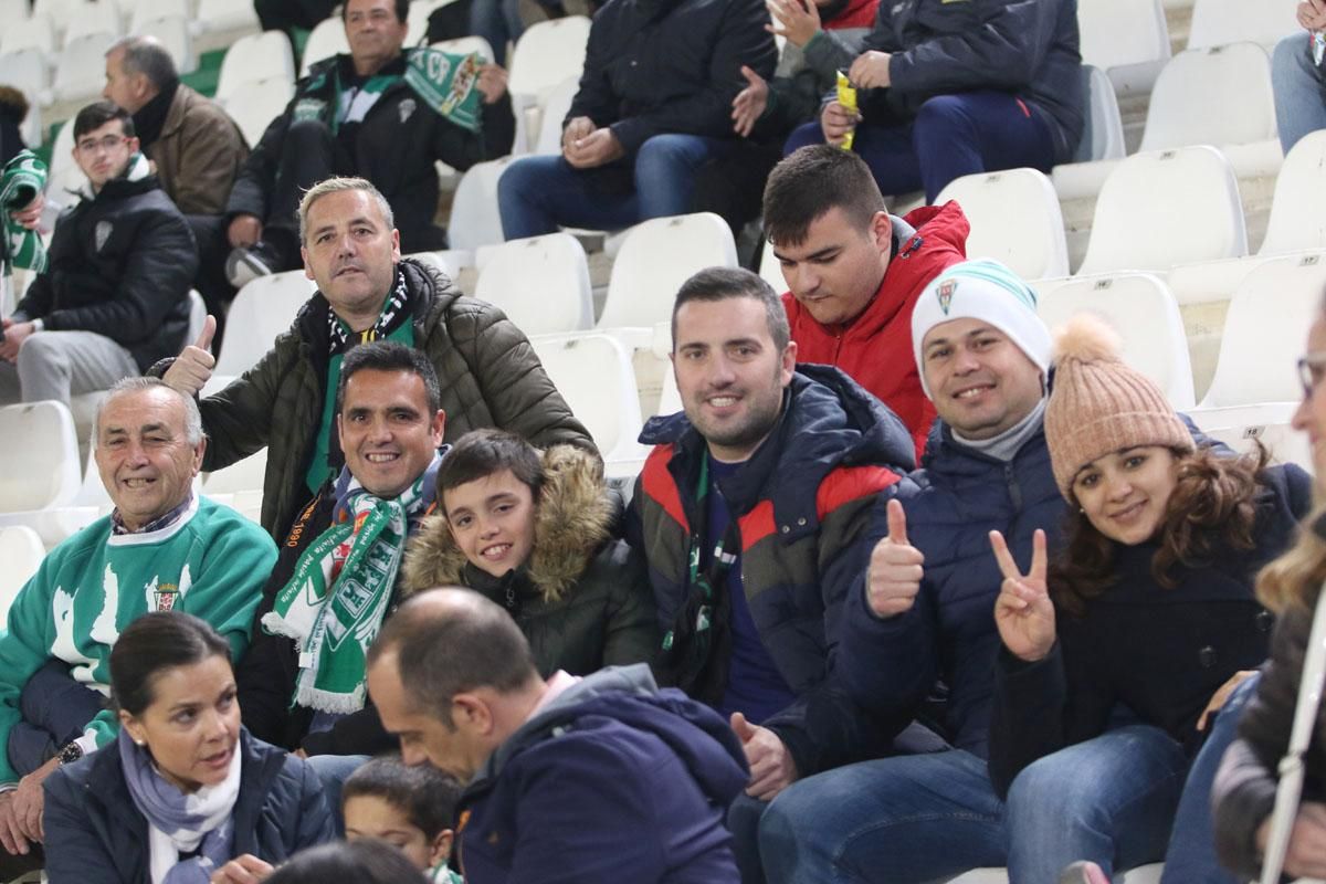 La afición blanquiverde en el Córdoba-Granada