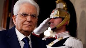 El presidente de Italia, Sergio Mattarella.