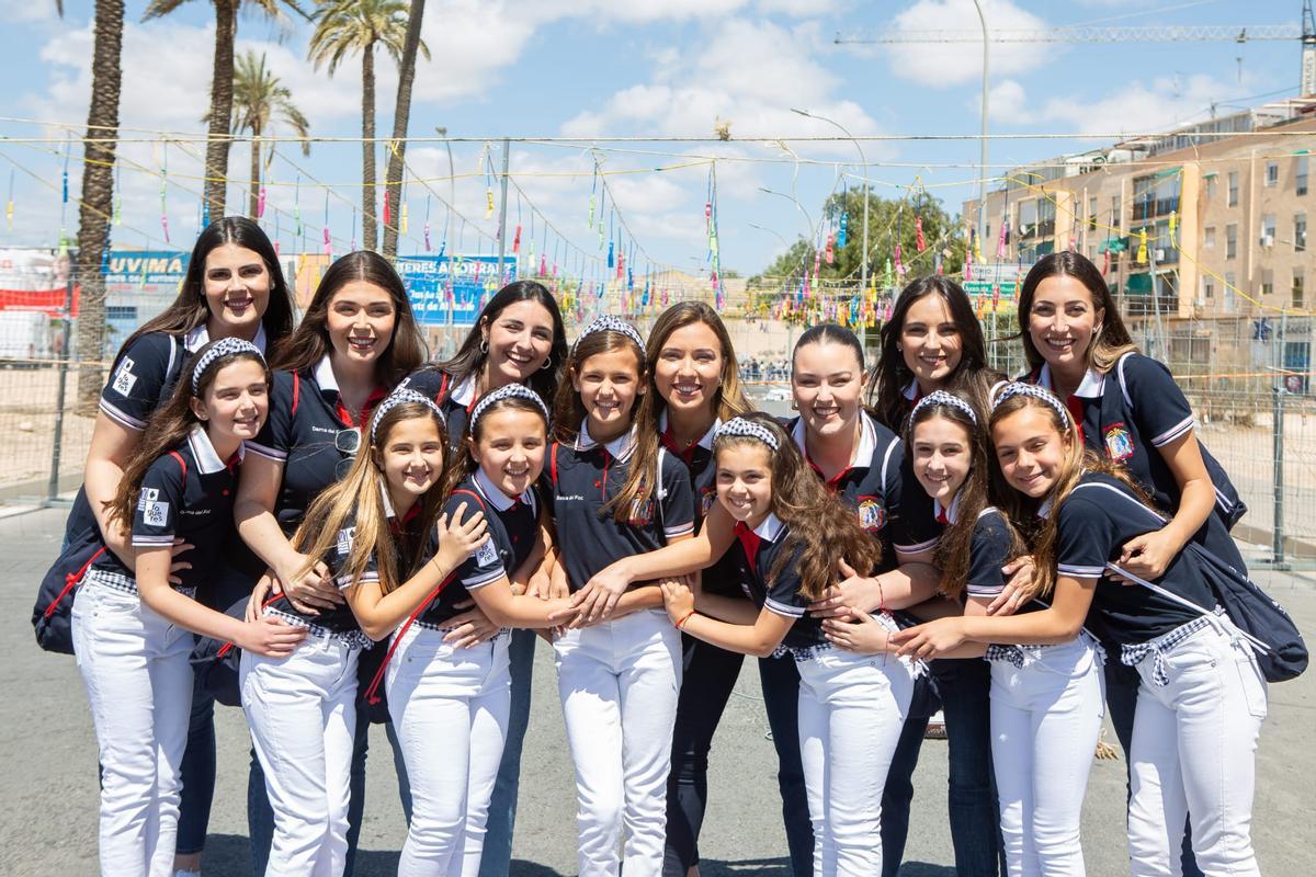 Primera mascletà de las nueva Bellea del Foc y sus damas Primera mascletà de las nueva Bellea del Foc y sus damas