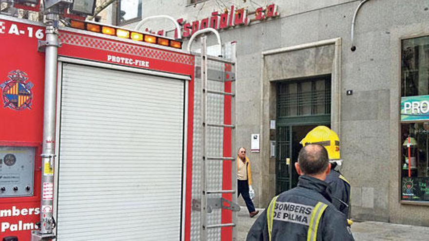 Incendio en una oficina de Palma