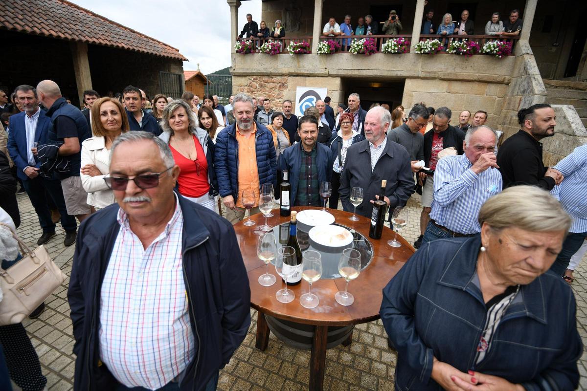 Ambiente que presentaba o Pazo da Crega durante a edición pasada da Festa do Viño de Barro.