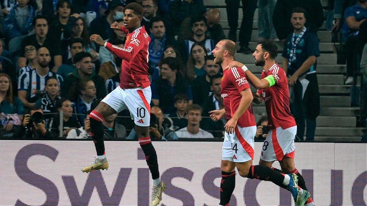 Porto - Manchester United: El gol de Rashford