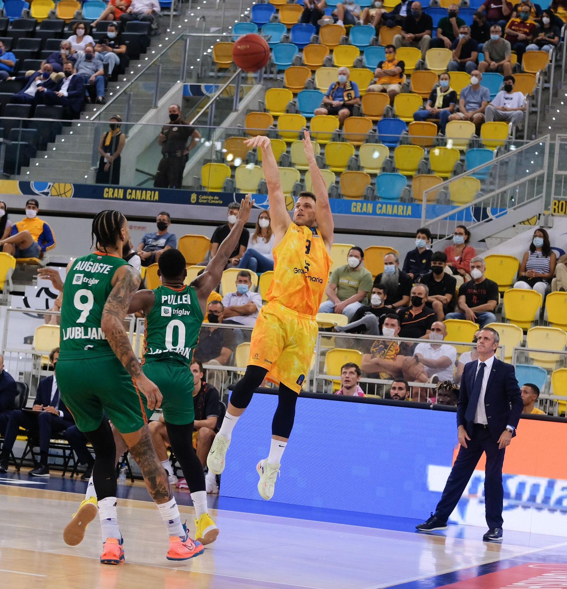 Partido entre el CB Gran Canaria y el Cedevita Olimpija (19/10/2021)