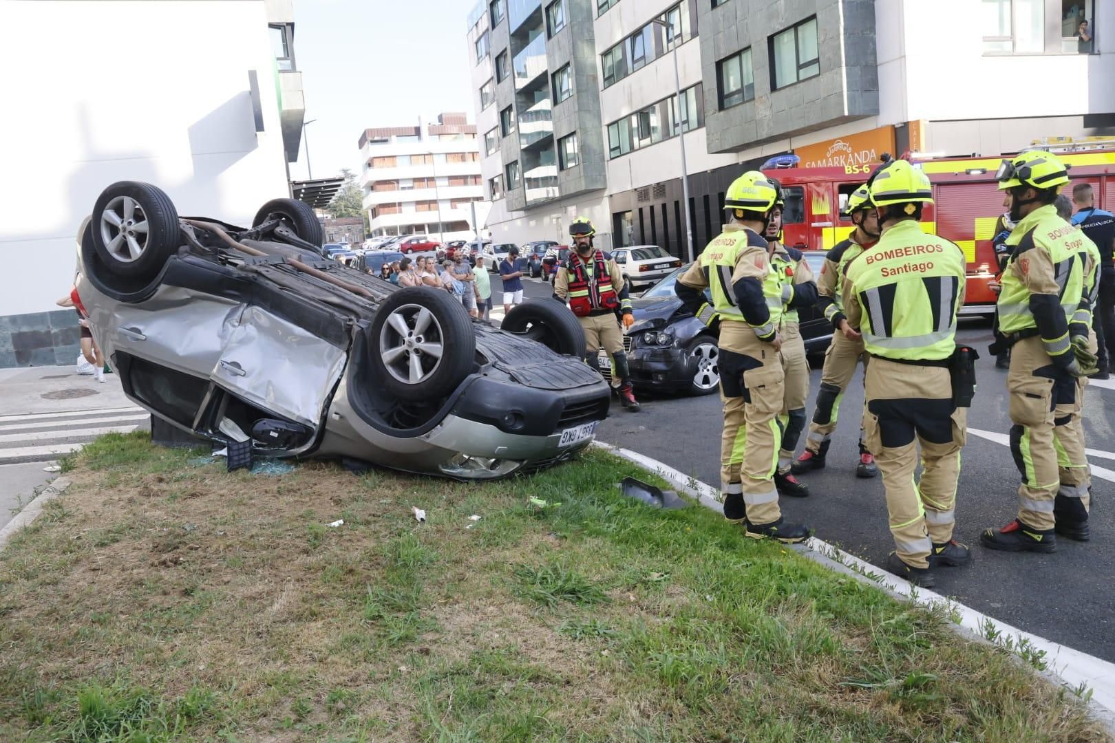 Una excarcelada y varios heridos en un accidente en el barrio de Santa Marta