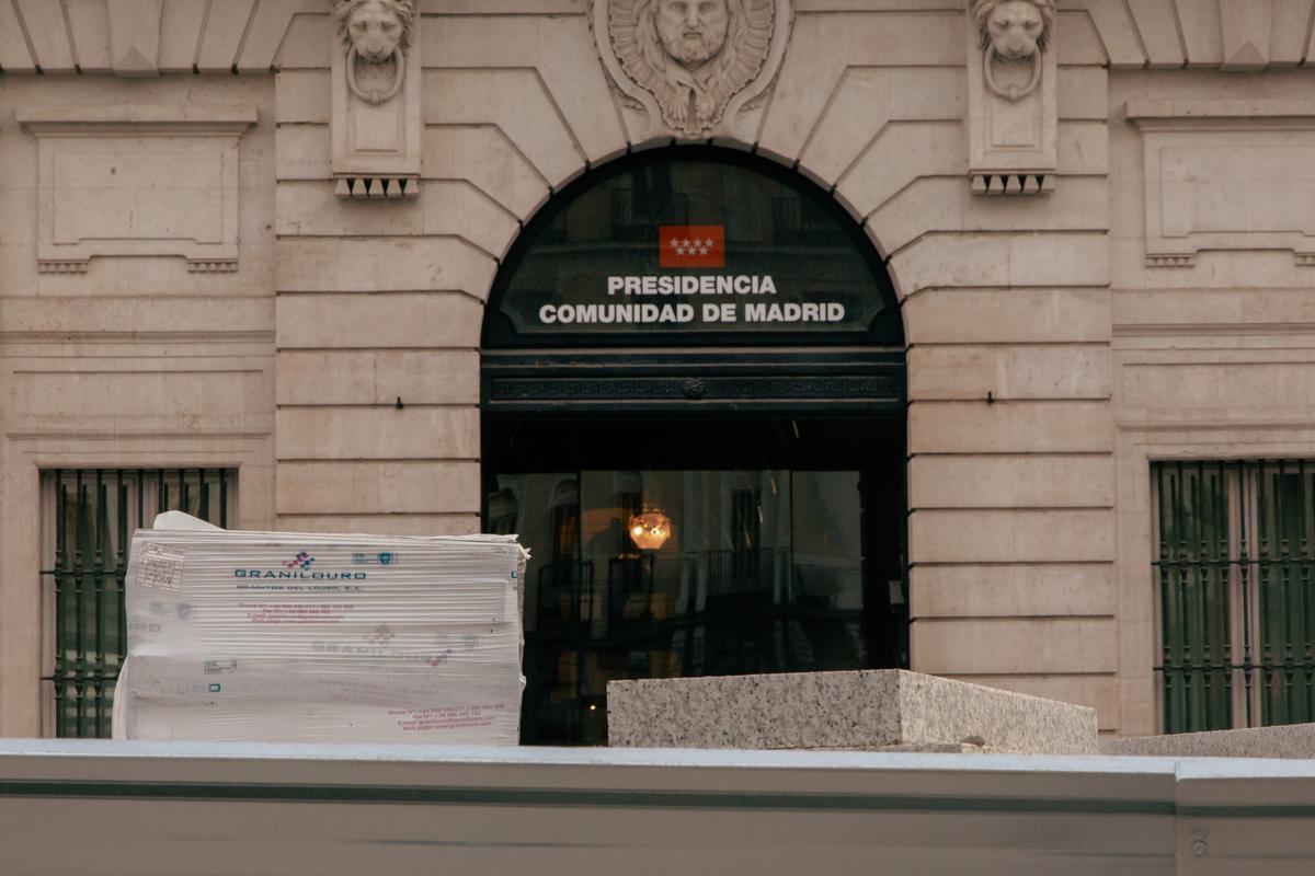 Palés de la empresa en la Puerta del Sol