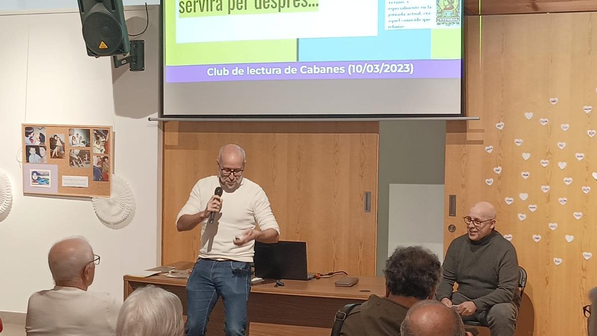 Josep Maria No, a la presentació del llibre 'Las cuatro estaciones del Camino'.