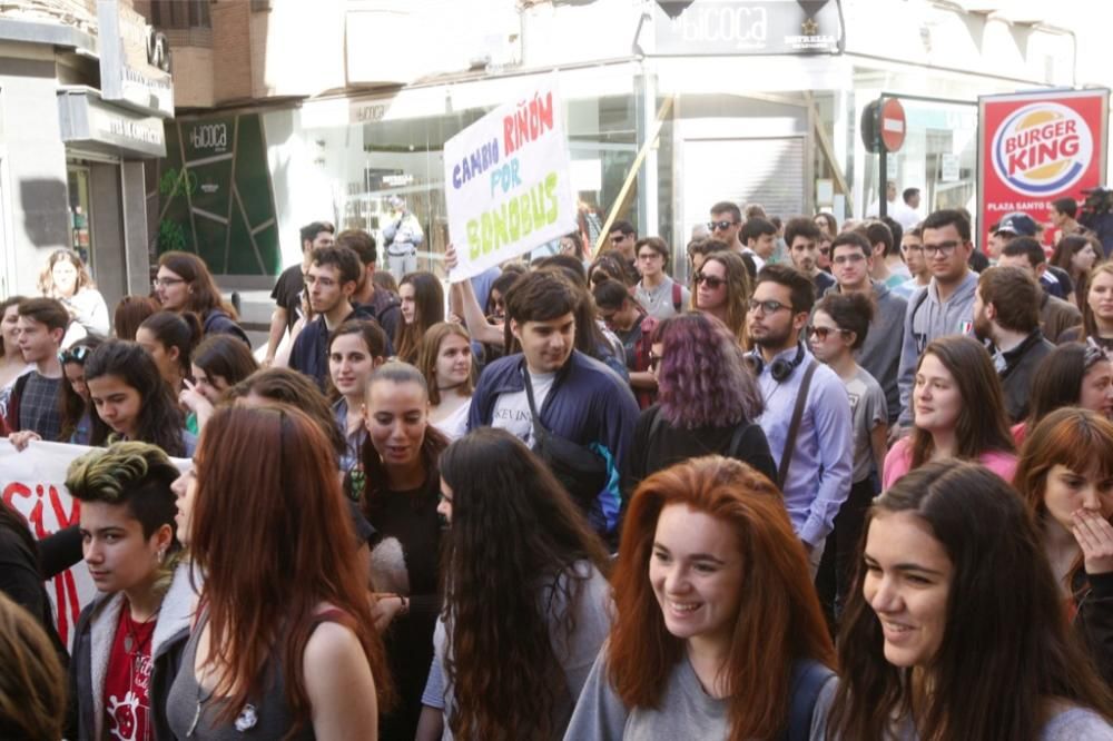 Manifestación en Murcia contra la Lomce