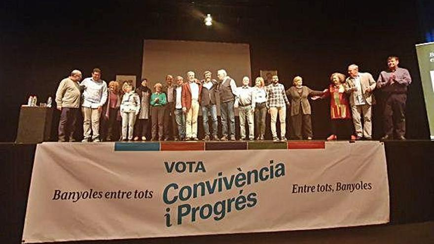 Acte central de Convivència i Progrés a Banyoles, ahir.