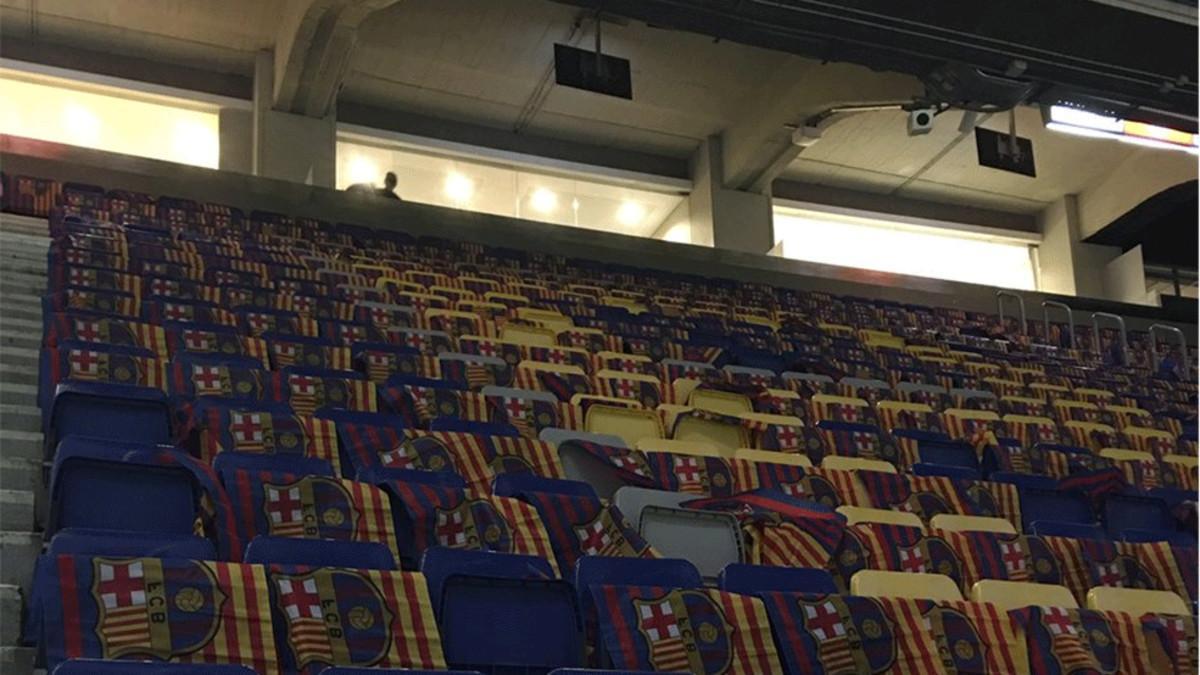 El Camp Nou se llenará nuevamente de banderas