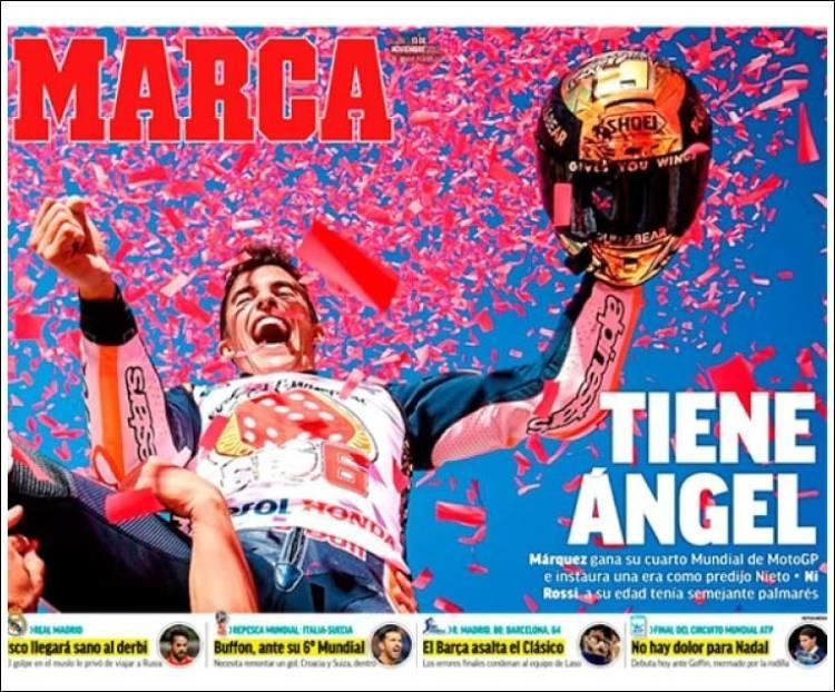 Portadas lunes 13 de noviembre de 2017