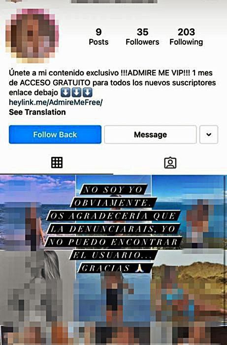 Clonan perfiles de mujeres de Alicante para pedir a sus seguidores dinero por contenido sexual | INFORMACIÓN