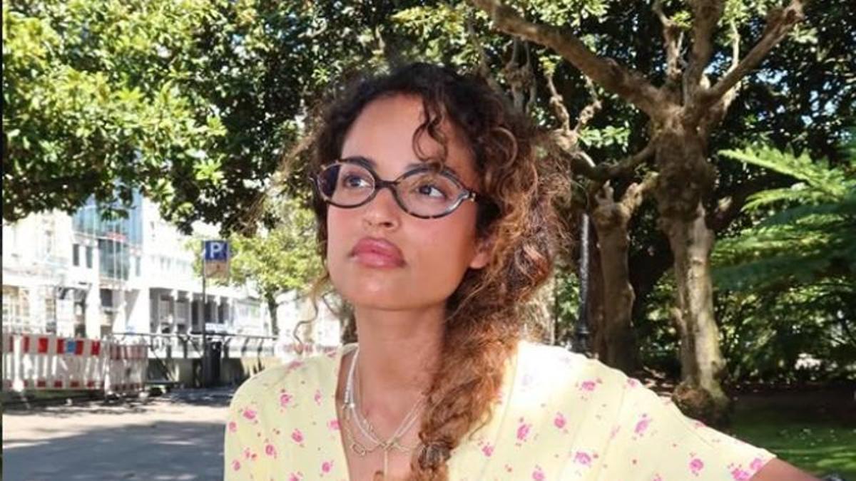 La influencer catalana en la ciudad.