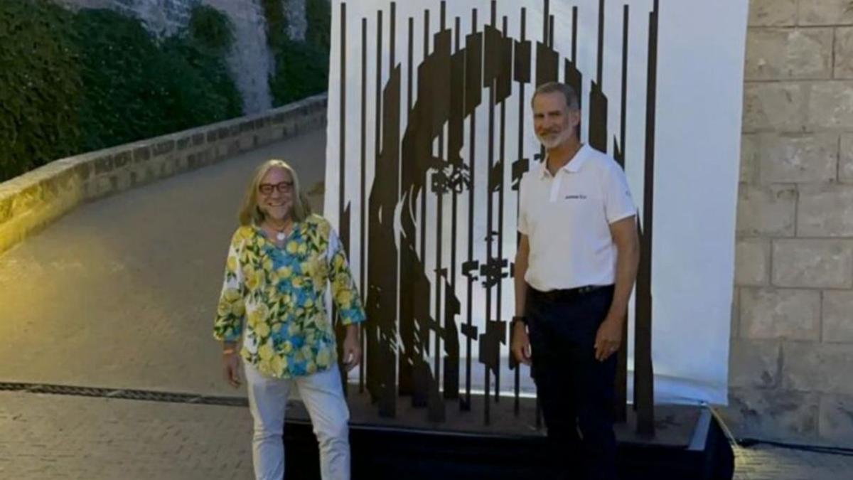 La escultura de la reina Letizia.