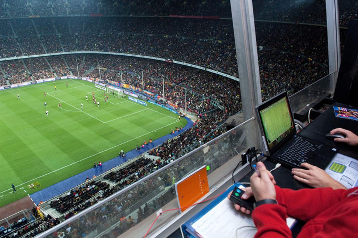 Retransmissió d’un partit de futbol