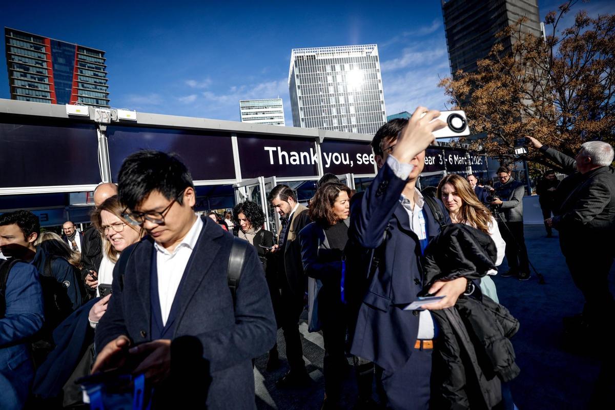 Inauguración del Mobile World Congress en la Fira de Barcelona