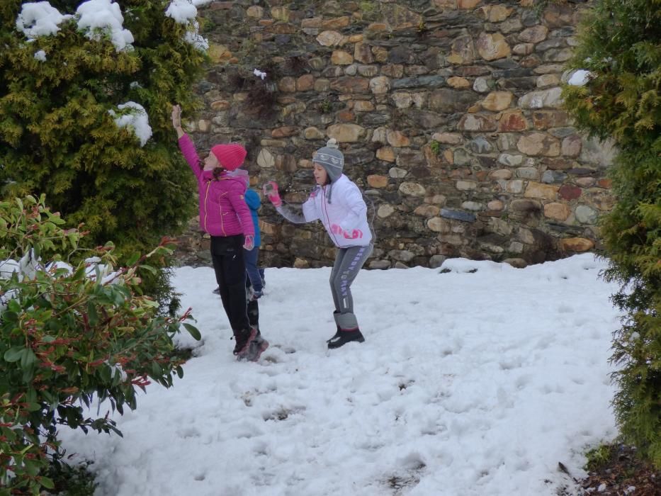 Temporal en Cangas del Narcea: sin clase y sin luz