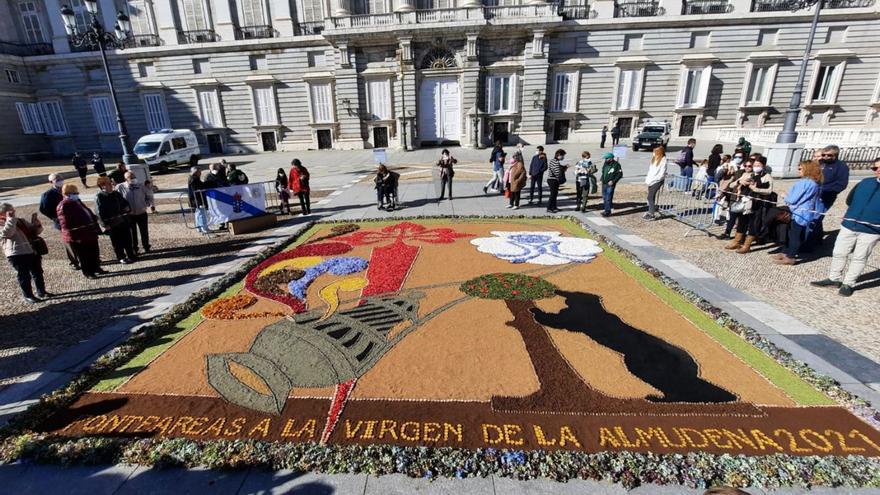 Alfombristas de Ponteareas amosan a súa arte en Madrid