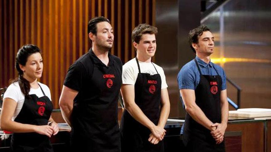 Los cuatro semifinalistas de &#039;Masterchef&#039;.