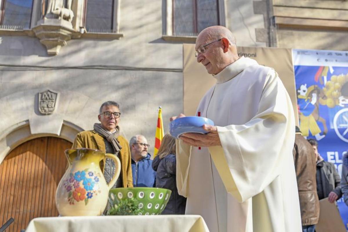 Bendición de animales en Els tres tombs