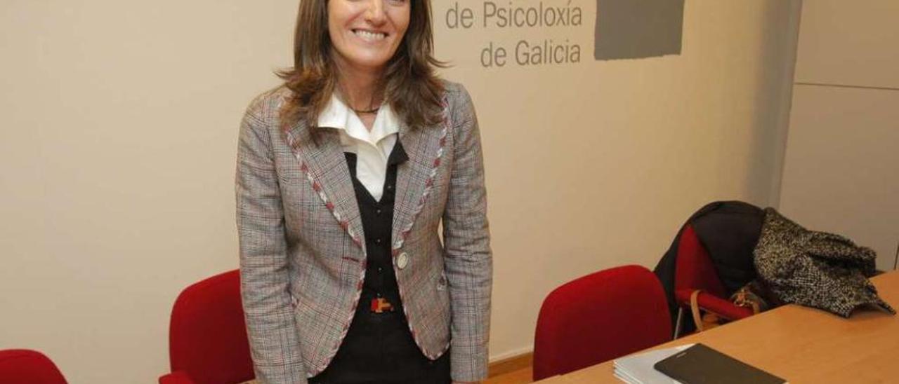 La psicóloga Meritxell Pacheco Pérez, ayer, en Santiago. // Xoán Álvarez