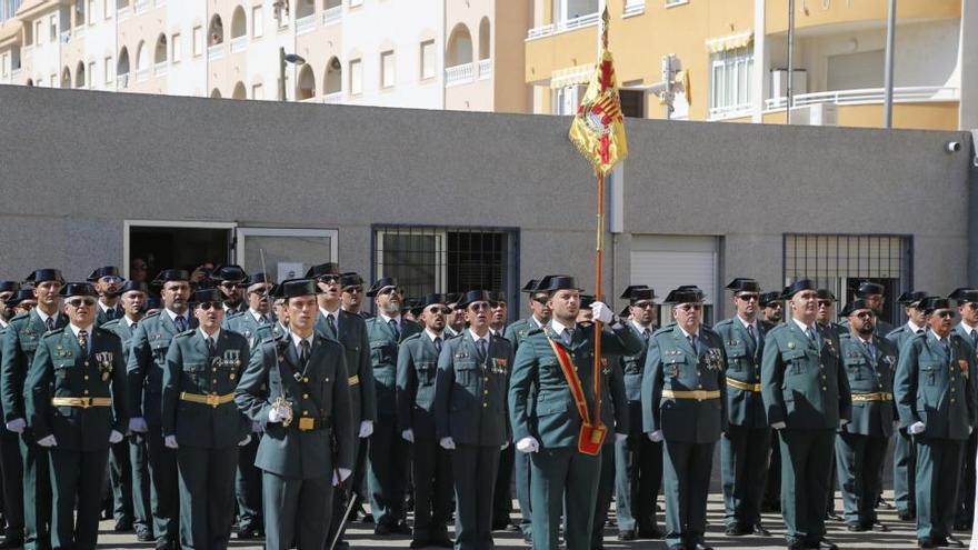 La Guardia Civil de Torrevieja durante una celebración de la Virgen del Pilar