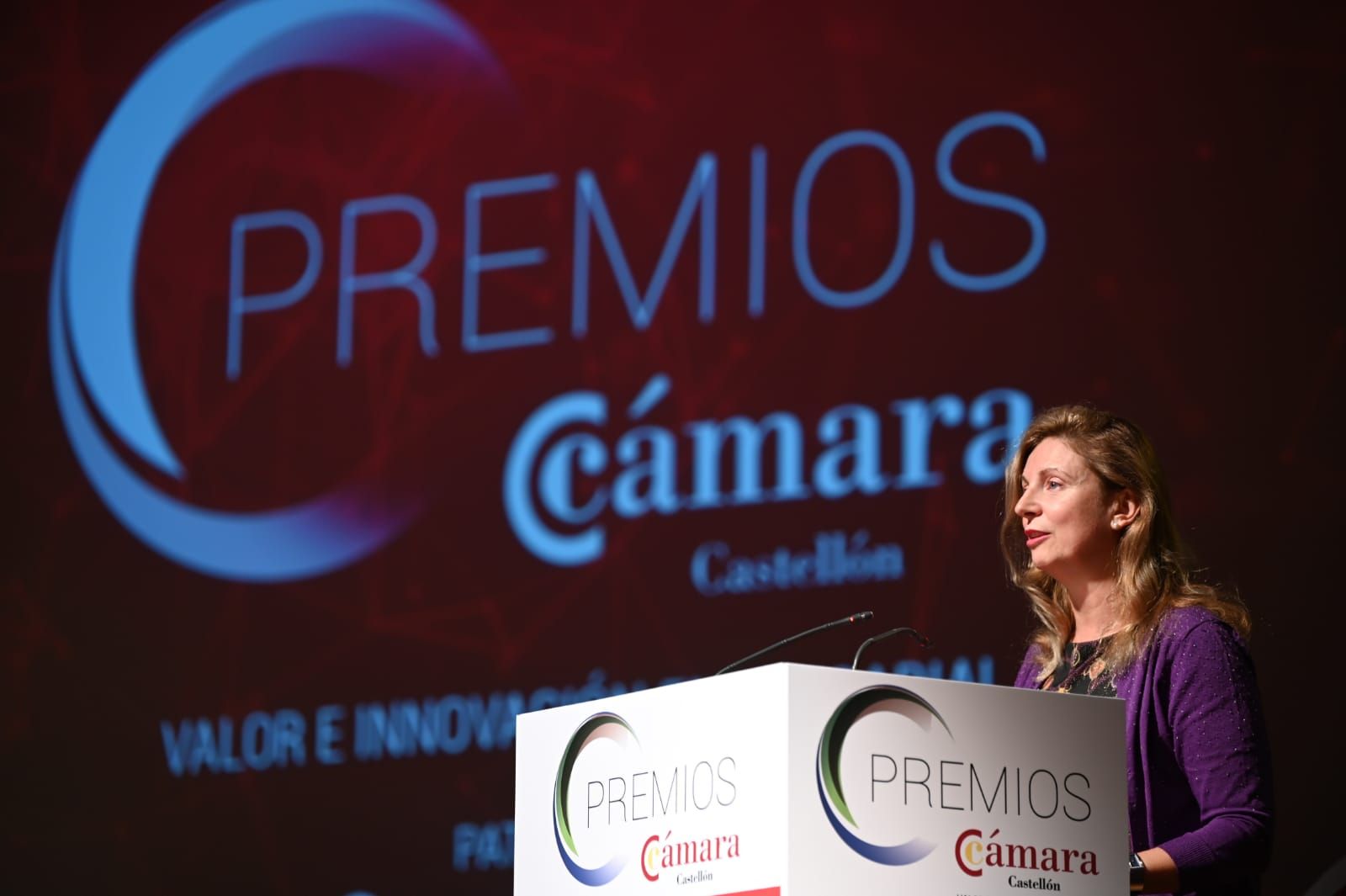 Entrega de premios en el acto de la Cámara de Comercio de Castellón