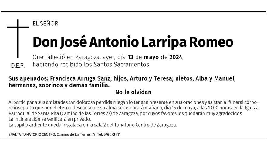 José Antonio Larripa Romeo