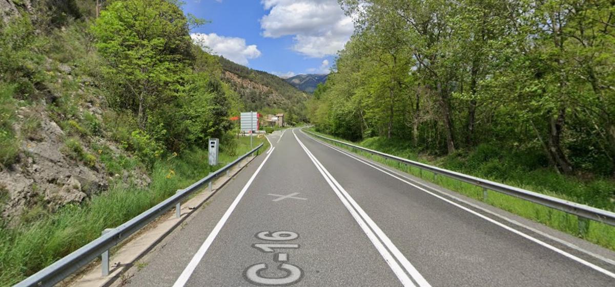 Radar de la C-16 al quilòmetre 113,5 a Guardiola de Berguedà