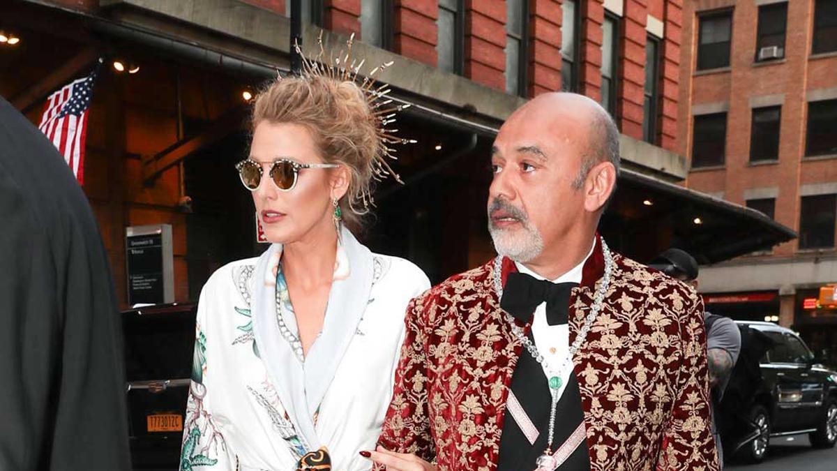 Blake Lively y Christian Louboutin, antes de llegar a la gala MET 2018